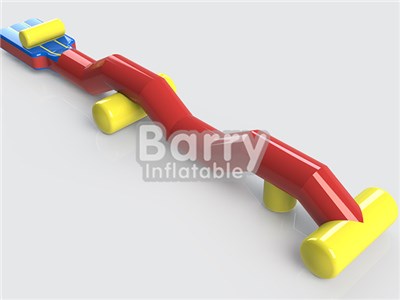0.9mm PVC Material Inflatable Aqua Run Water Obstacle Course For Kids BY-AR-014